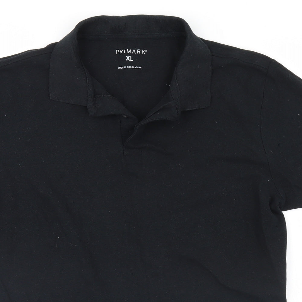 Primark Mens Black    Polo Size XL