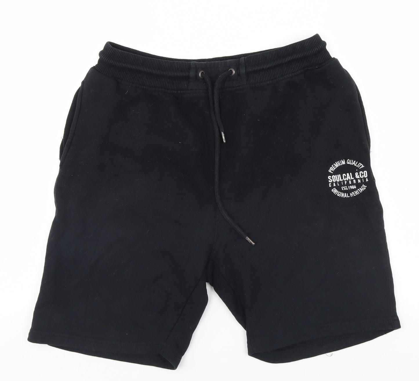SoulCal&Co Mens Black   Sweat Shorts Size L