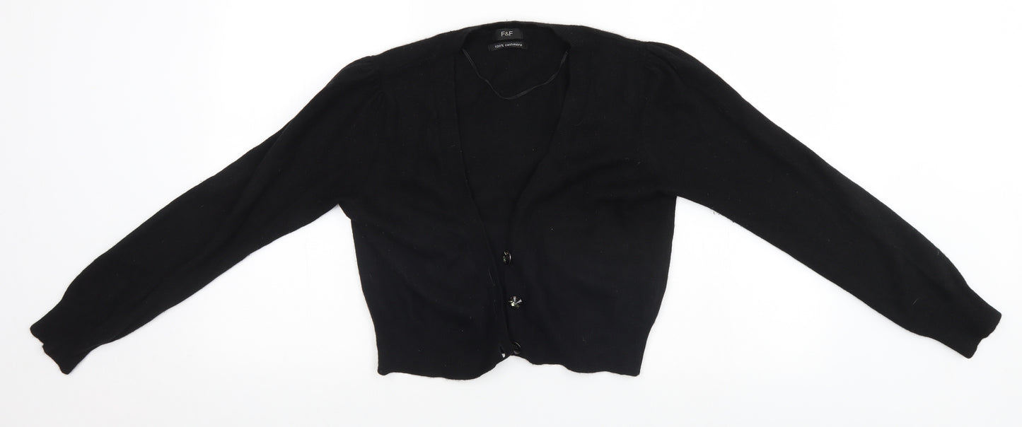 F&F Womens Black   Cardigan Jumper Size 14