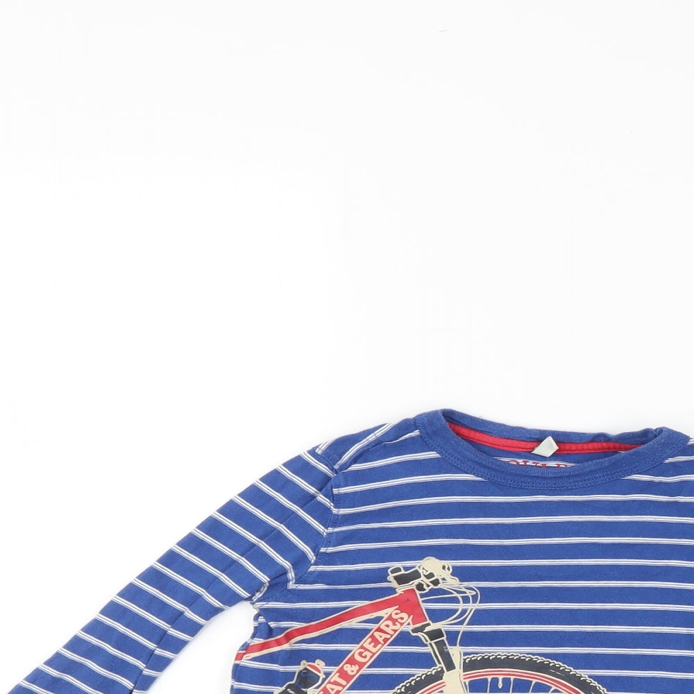 Joules Boys Blue Spotted  Pullover Jumper Size 5 Years