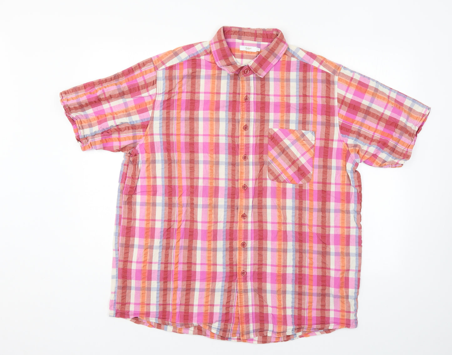 Cotton Traders Mens Multicoloured Striped   Button-Up Size XL