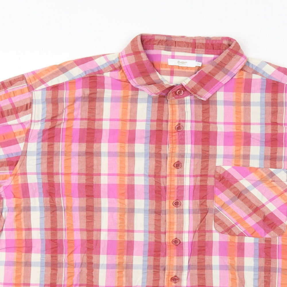 Cotton Traders Mens Multicoloured Striped   Button-Up Size XL