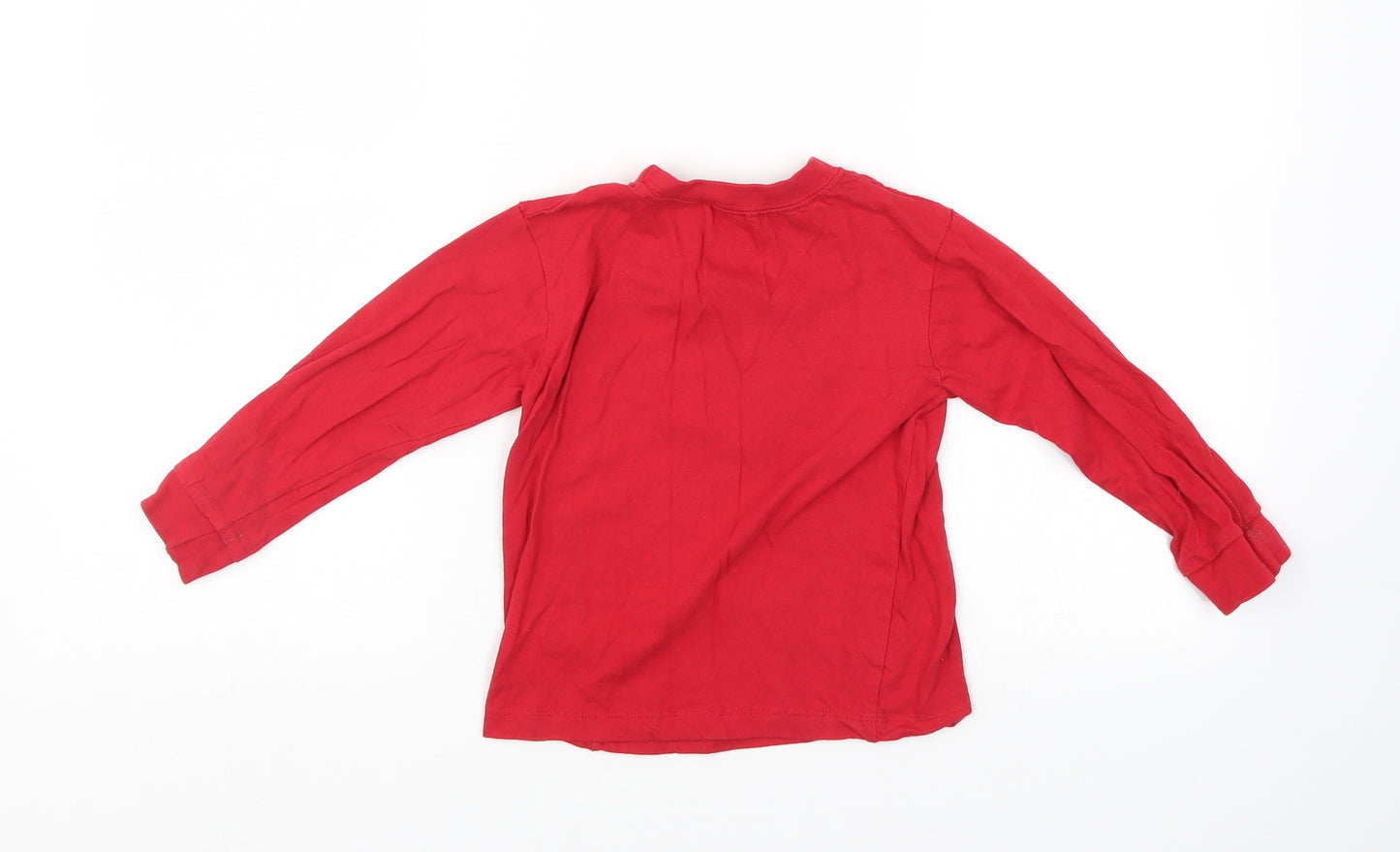 Preworn Boys Red   Pullover Jumper Size 4-5 Years