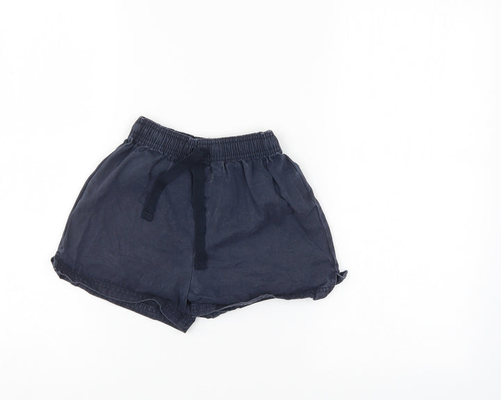 M&S Girls Blue   Culotte Shorts Size 5-6 Years