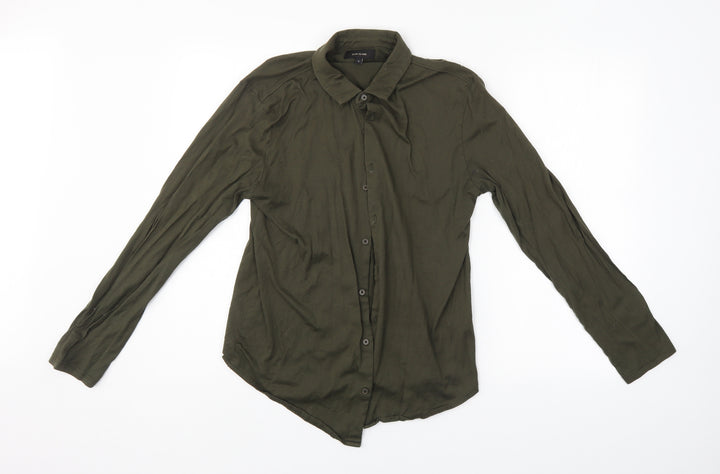 River Island Womens Green   Basic Button-Up Size S