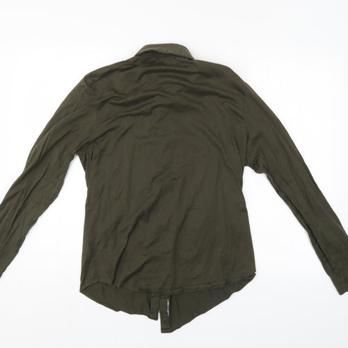 River Island Womens Green   Basic Button-Up Size S