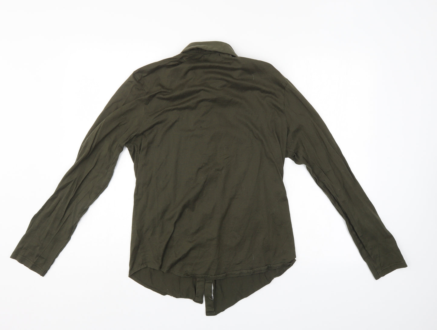 River Island Womens Green   Basic Button-Up Size S