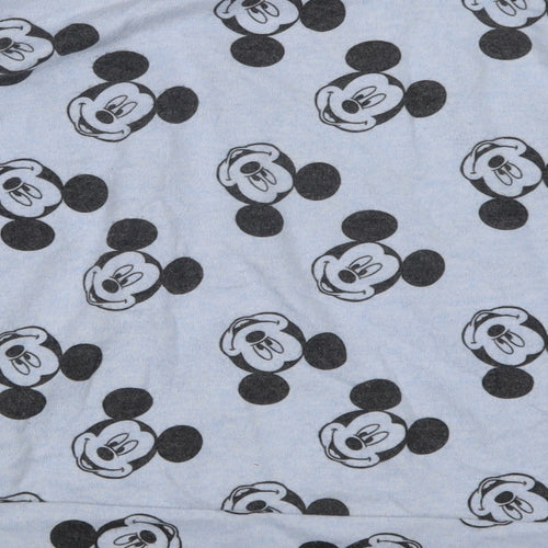 Love to Lounge Womens Blue Geometric  Top Pyjama Set Size 12  - Mickey Mouse