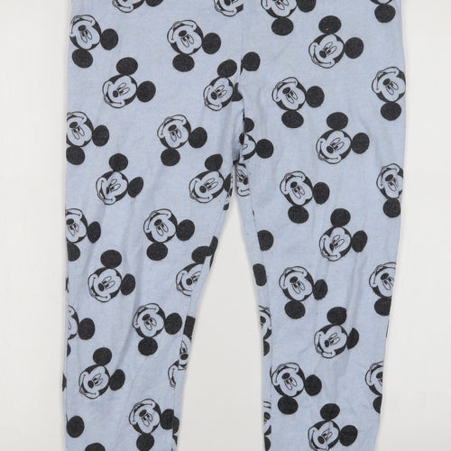 Love to Lounge Womens Blue Geometric  Capri Pyjama Set Size 12  - Mickey Mouse