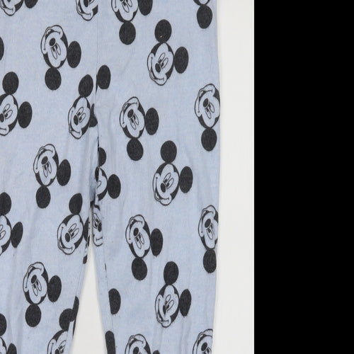 Love to Lounge Womens Blue Geometric  Capri Pyjama Set Size 12  - Mickey Mouse