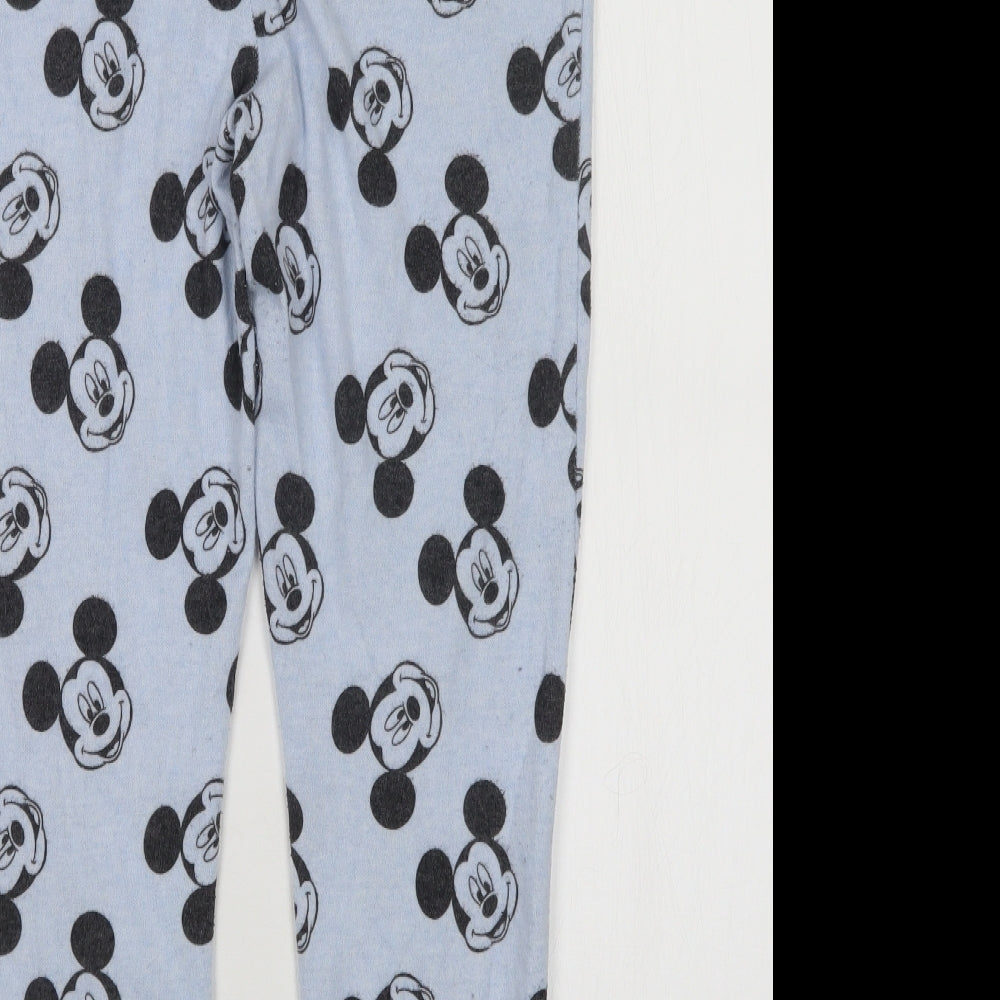 Love to Lounge Womens Blue Geometric  Capri Pyjama Set Size 12  - Mickey Mouse
