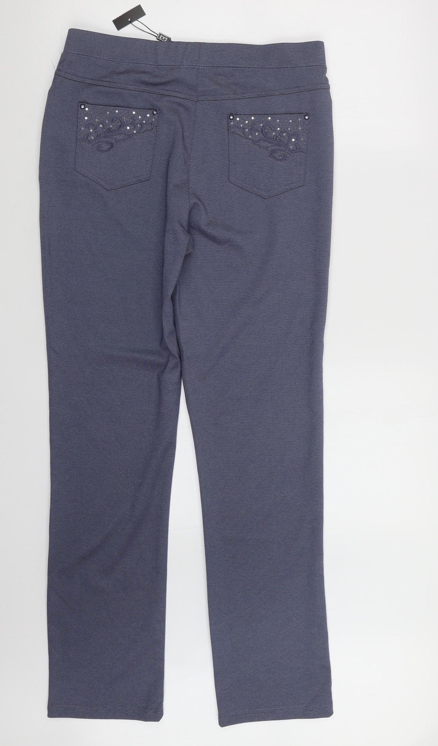 Just Elegance Womens Blue   Trousers  Size 14 L30 in