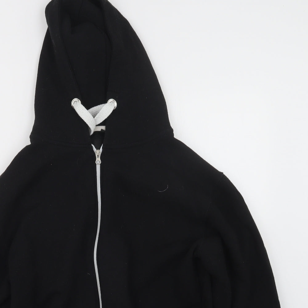 Malaika Womens Black   Full Zip Hoodie Size XL