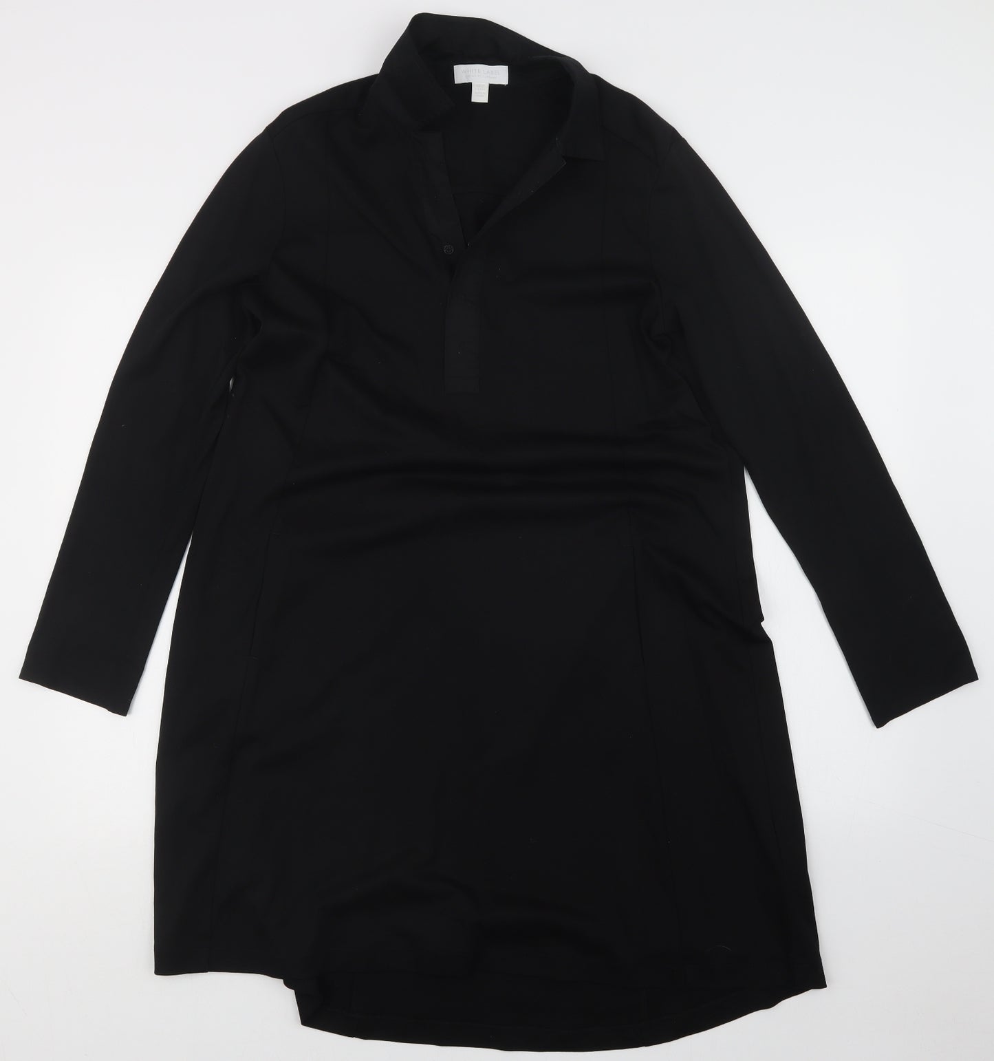 White Label Womens Black   T-Shirt Dress  Size 10