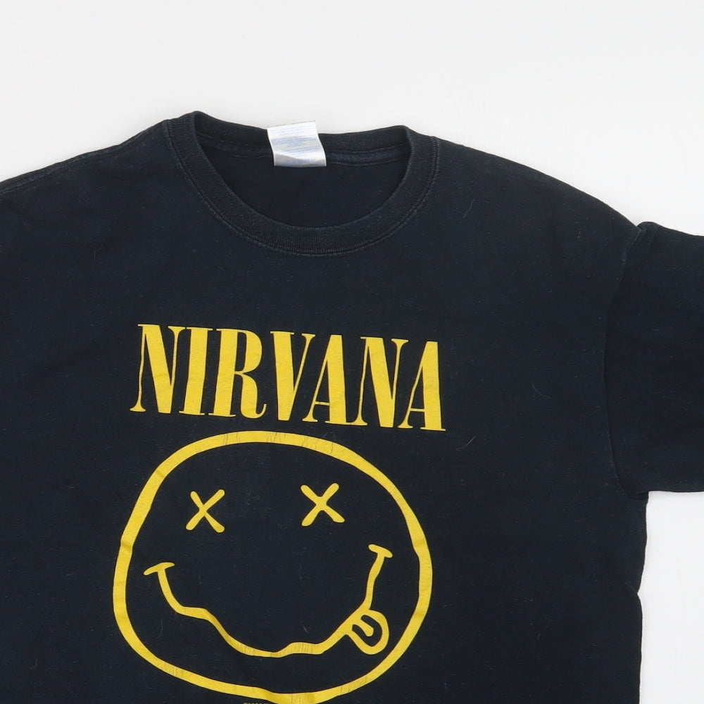 Gildan Mens Blue    T-Shirt Size S