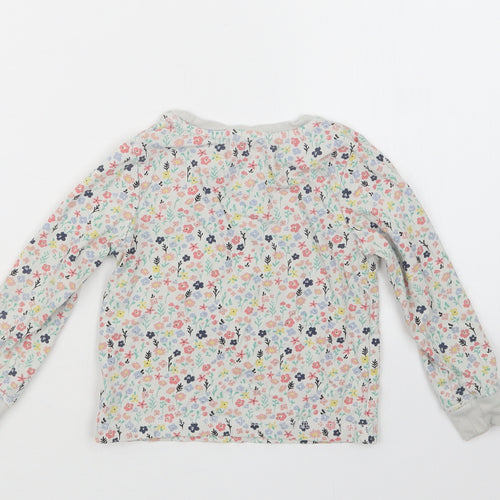 TU Girls White Floral  Top Pyjama Set Size 3-4 Years