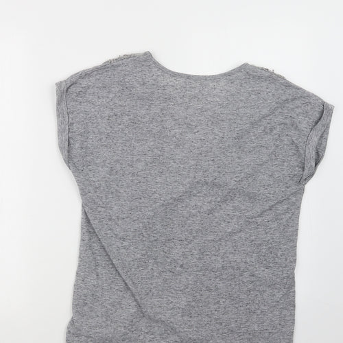 Beth Jordan Womens Grey   Basic T-Shirt Size M