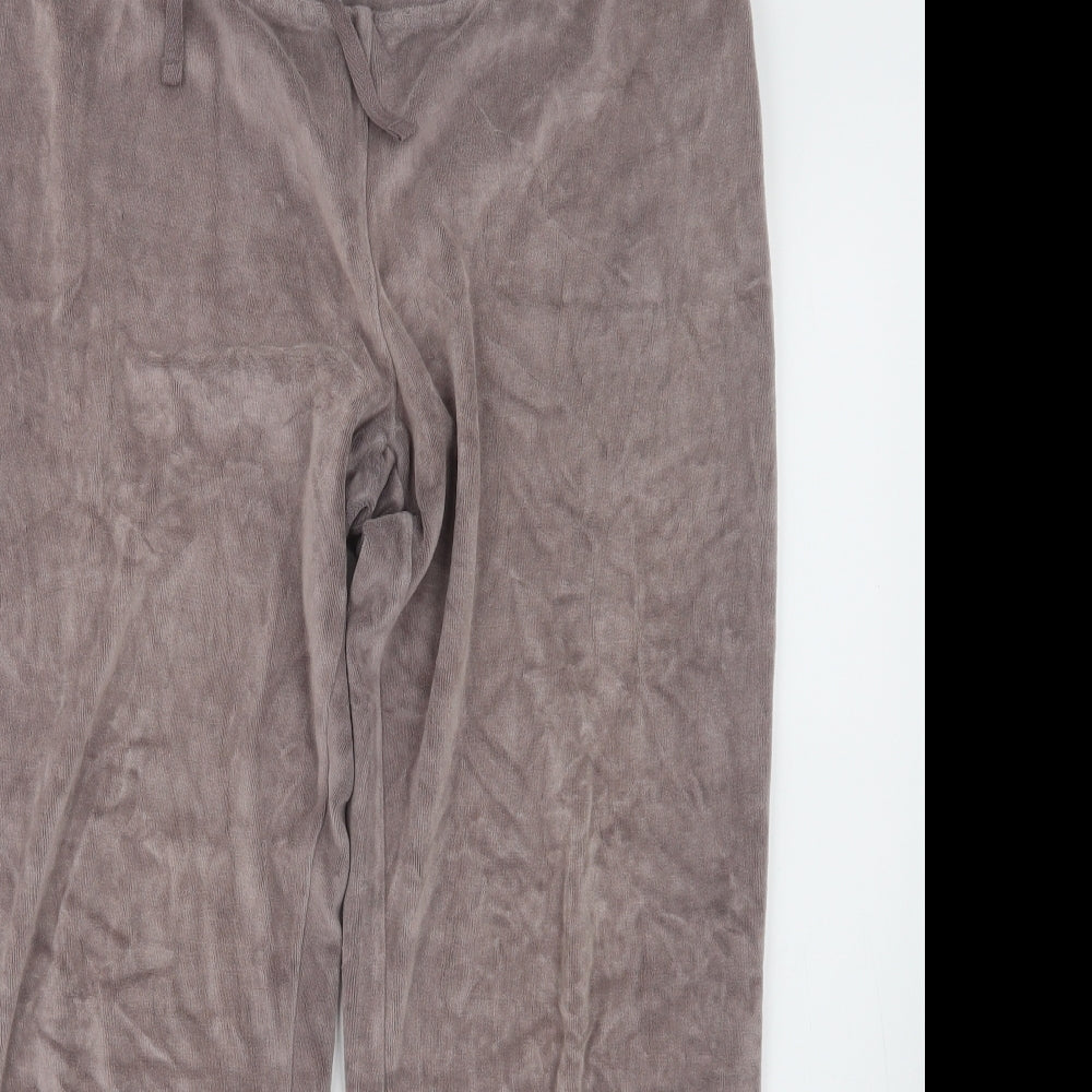 Marks and Spencer Womens Purple Geometric  Capri Lounge Pants Size 16