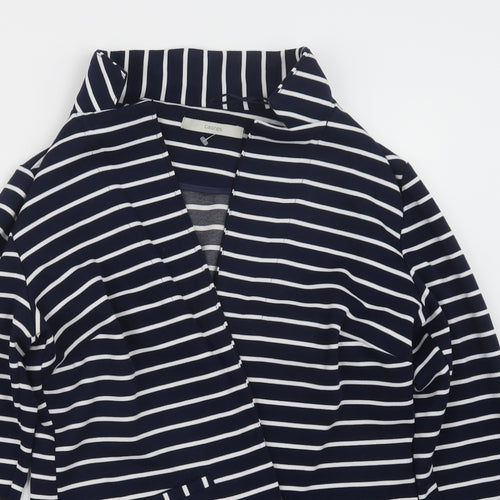 George Womens Blue Striped  Jacket  Size 10