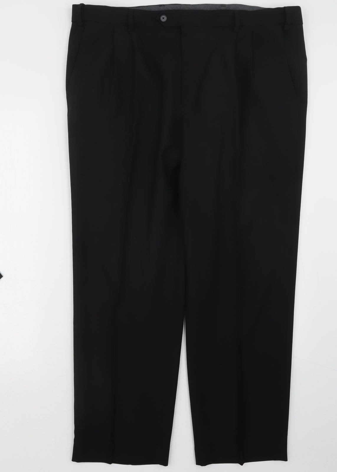 Marks and Spencer Mens Black   Trousers  Size 40 in L28 in