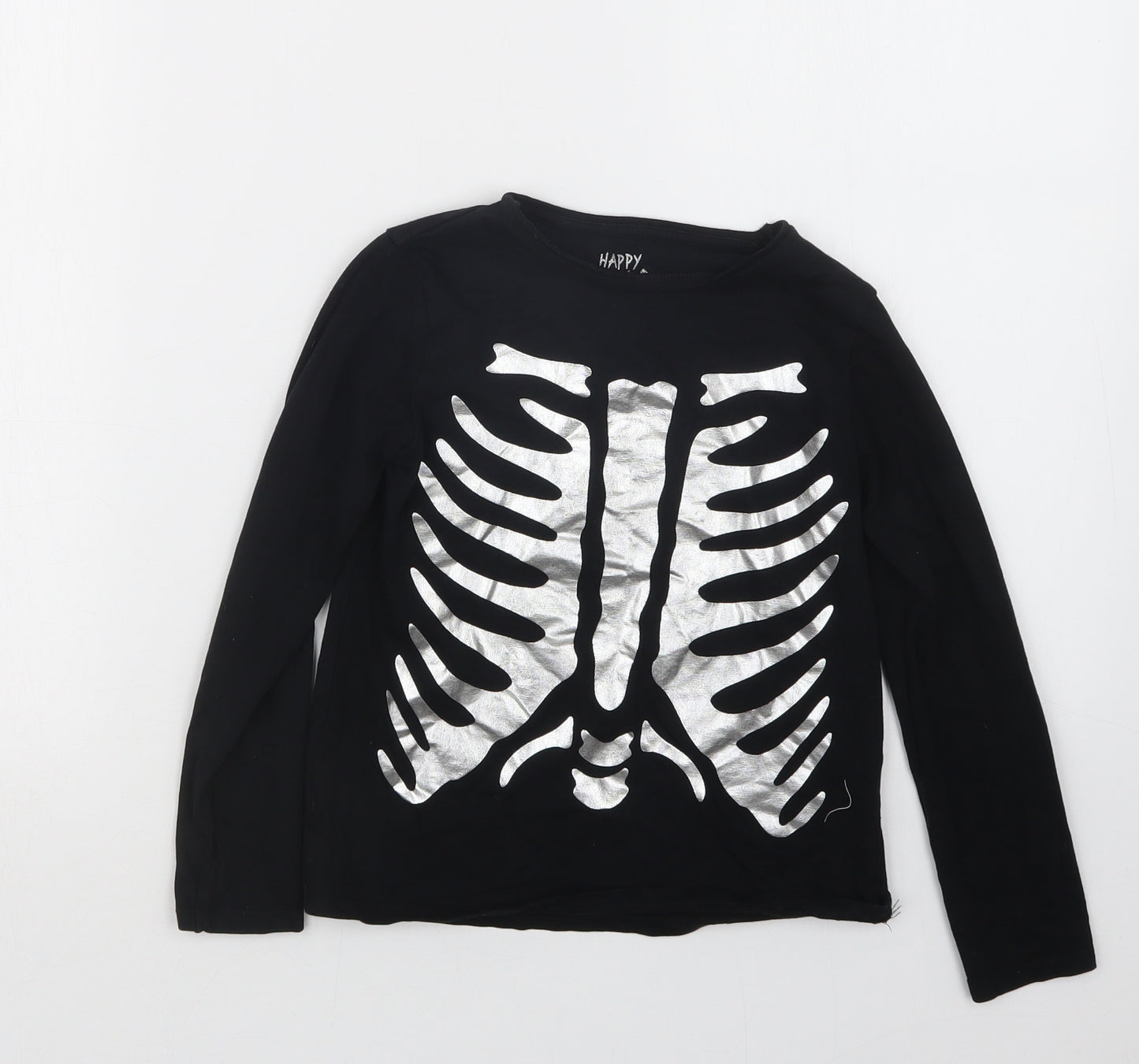 F&F Boys Black   Basic T-Shirt Size 7-8 Years  - Halloween