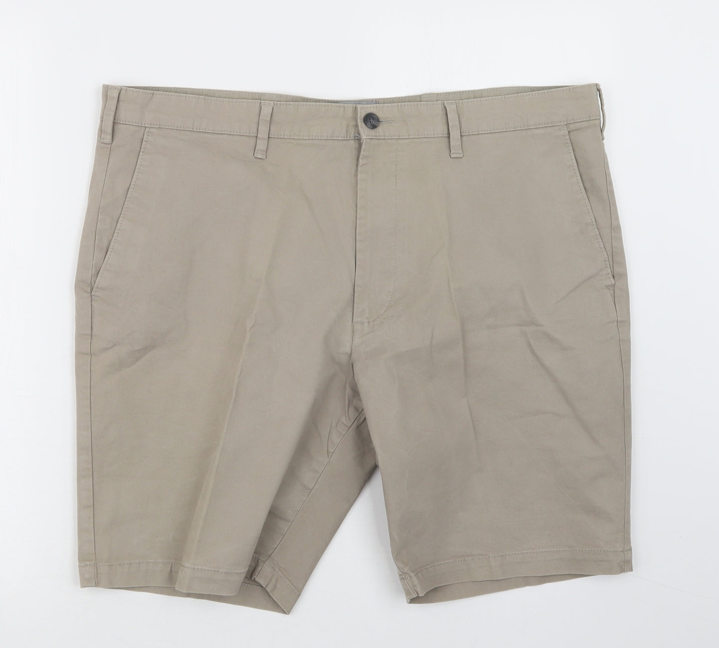 Marks and Spencer Mens Beige   Cargo Shorts Size 38 in