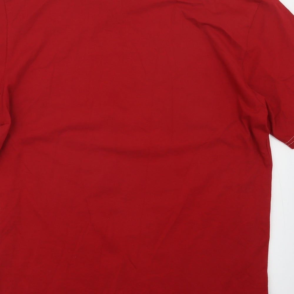 George Mens Red    T-Shirt Size M  - England