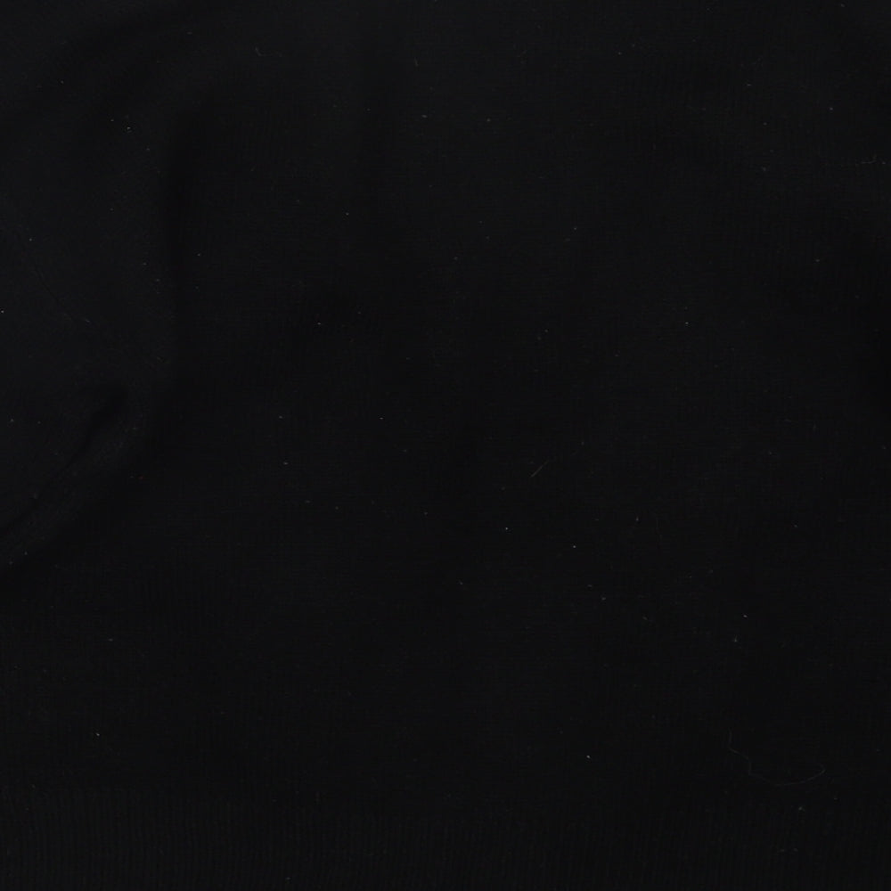 Brave Soul Womens Black  Knit Pullover Jumper Size L