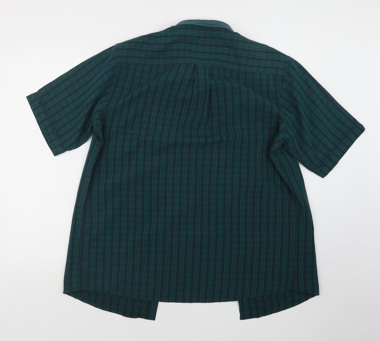 EWM Mens Green Check   Button-Up Size M