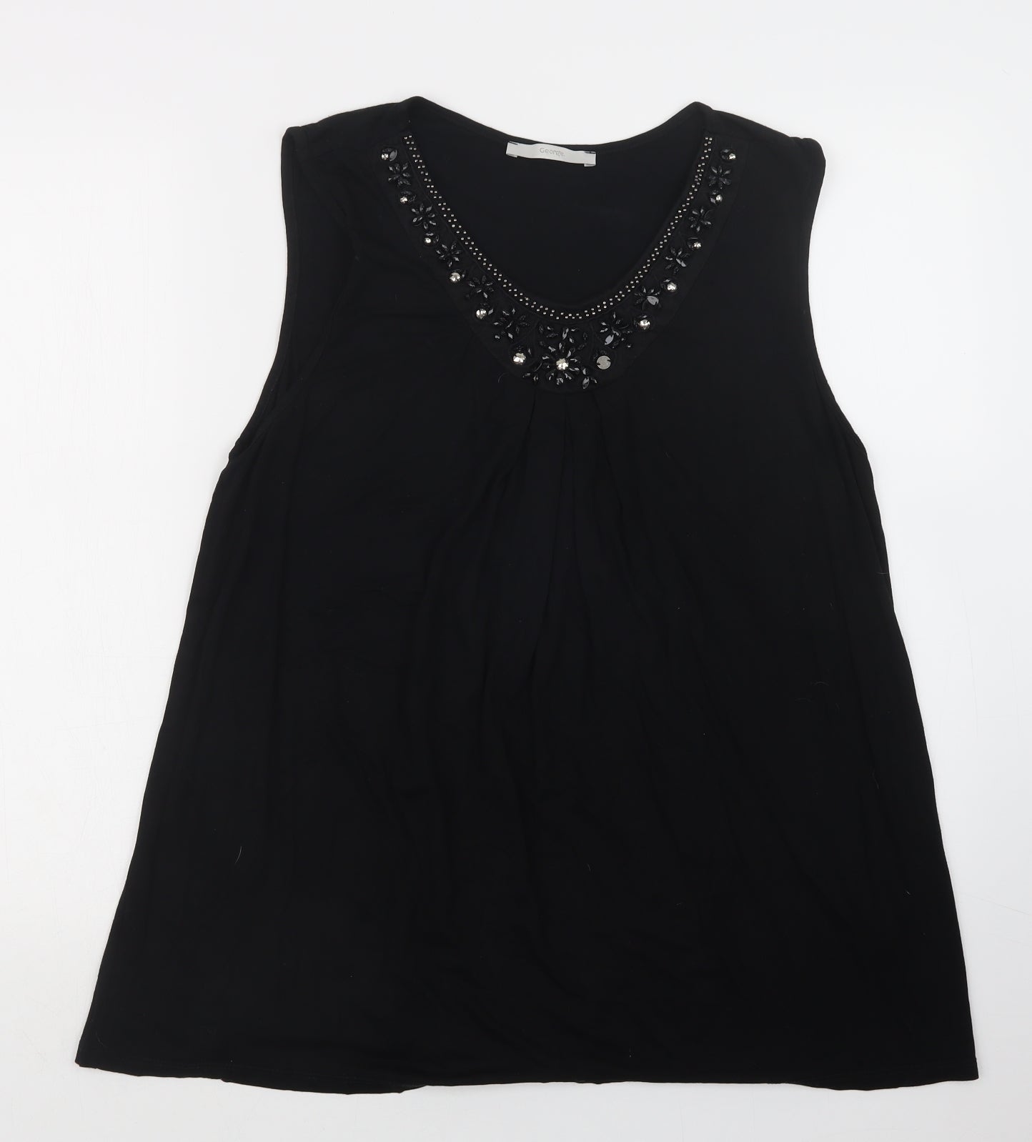 George Womens Black   Basic Tank Size 20