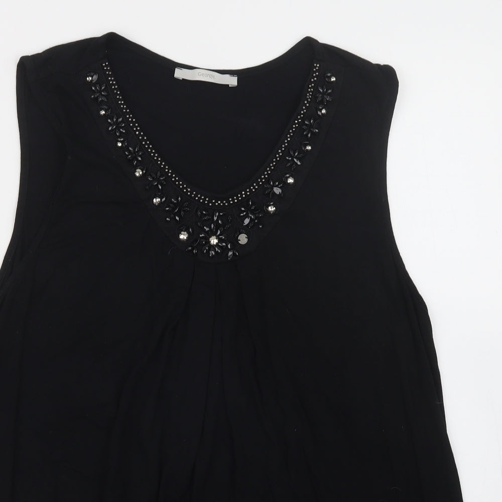 George Womens Black   Basic Tank Size 20