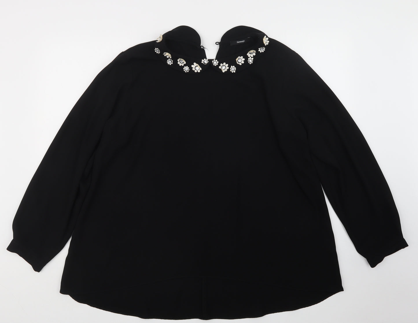 George Womens Black   Basic Blouse Size 20