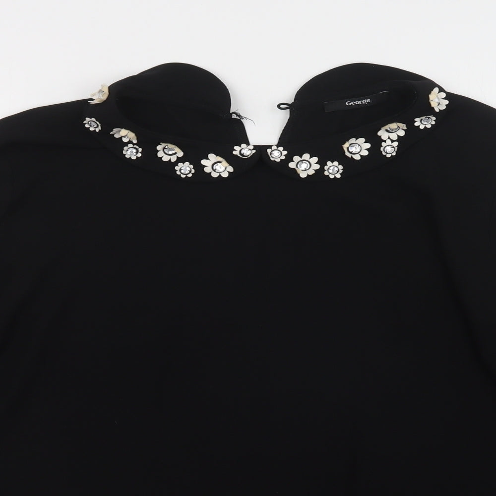 George Womens Black   Basic Blouse Size 20