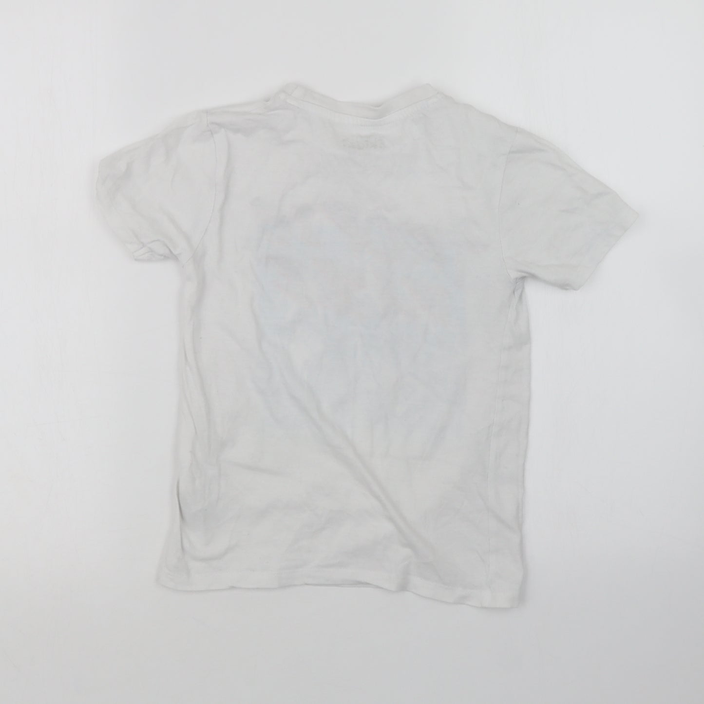 Pep&Co Boys White   Basic T-Shirt Size 8-9 Years