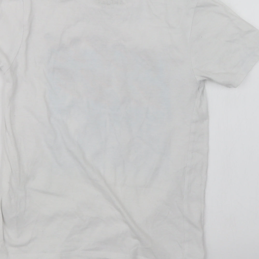 Pep&Co Boys White   Basic T-Shirt Size 8-9 Years