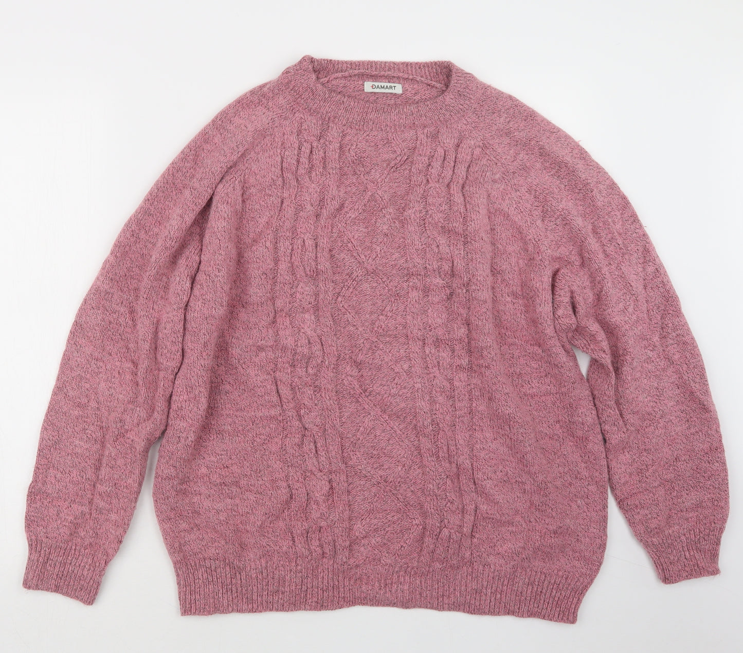 Damart Womens Pink  Knit Pullover Jumper Size 22