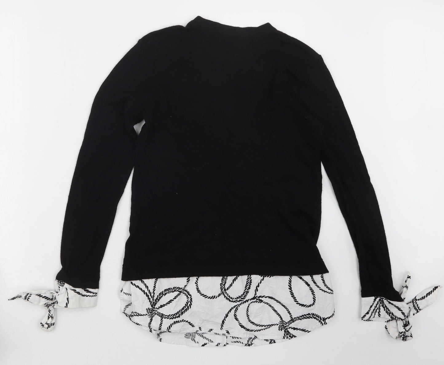 Warehouse Womens Black   Pullover Jumper Size 8