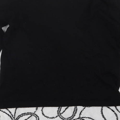 Warehouse Womens Black   Pullover Jumper Size 8