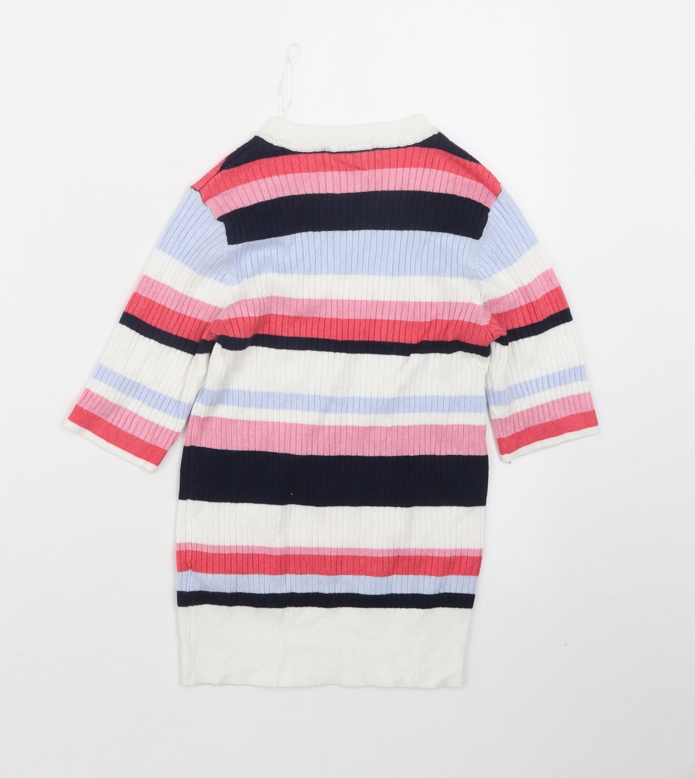 Marks and Spencer Womens Purple Striped  Pullover Jumper Size 8