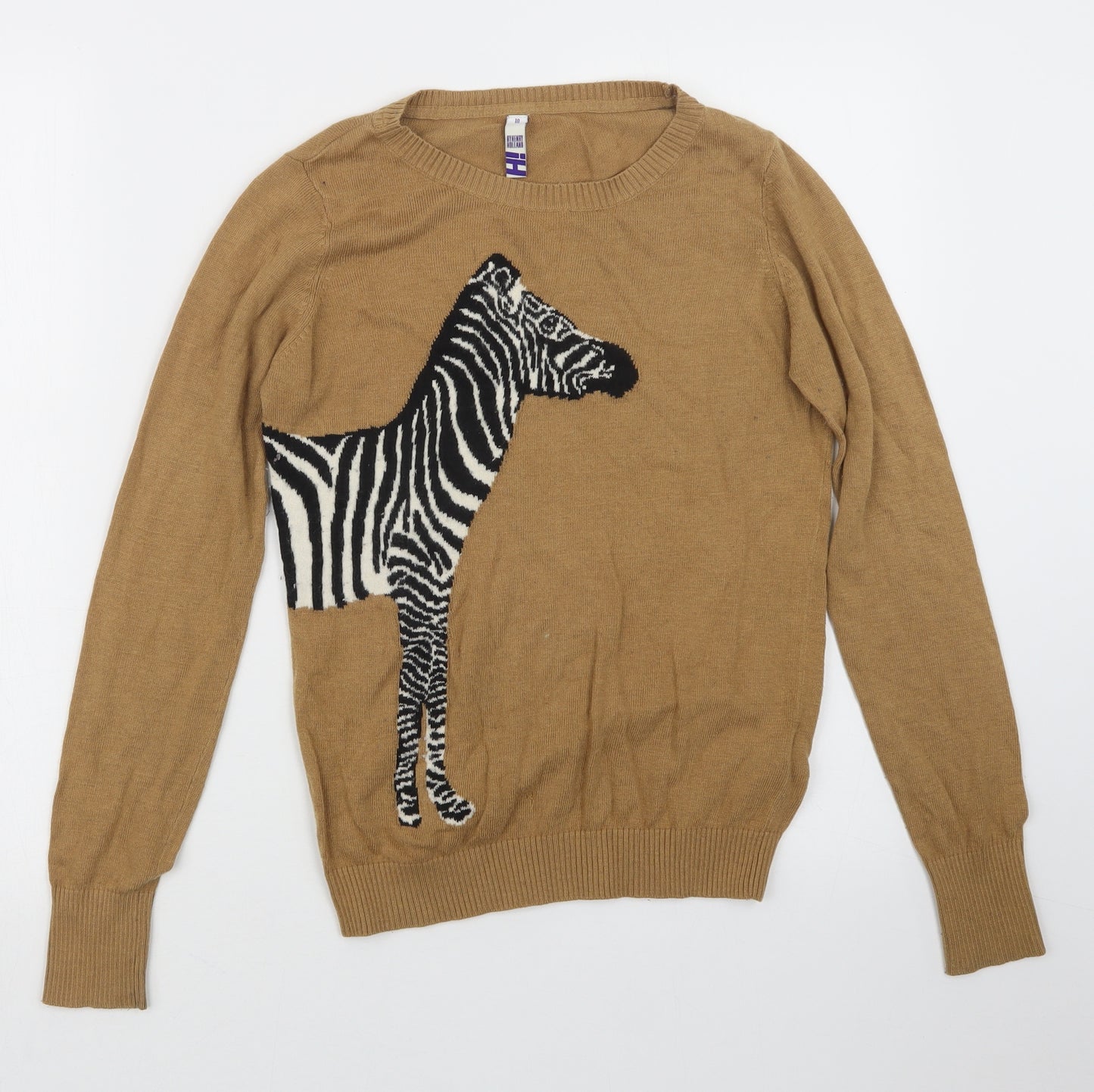 Debenhams Womens Beige  Knit Pullover Jumper Size 10