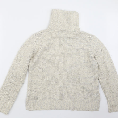 Marks and Spencer Womens White  Knit Pullover Sweatshirt Size 14
