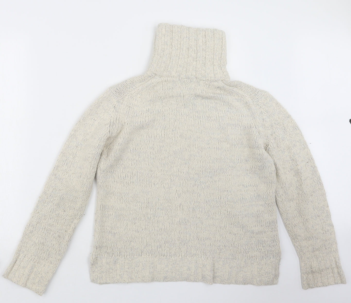 Marks and Spencer Womens White  Knit Pullover Sweatshirt Size 14