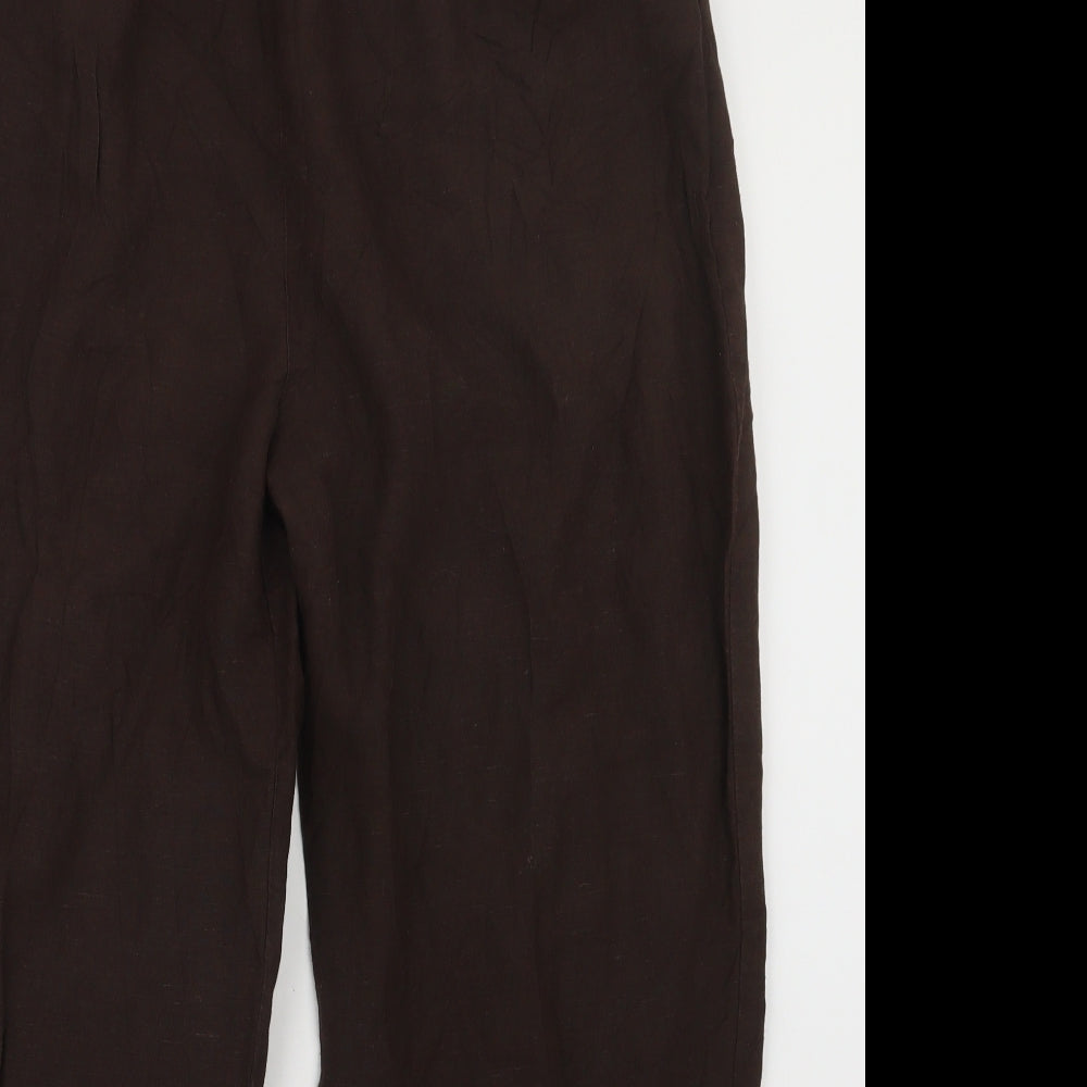 Selective Womens Brown   Trousers  Size 18 L24.5 in