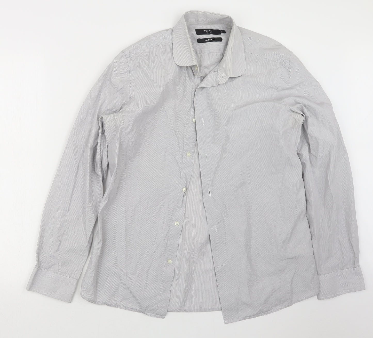 NEXT Mens Grey    Button-Up Size 16