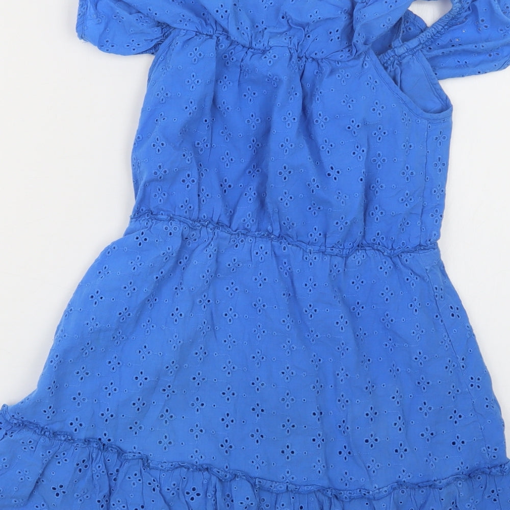 Matalan Girls Blue   T-Shirt Dress  Size 8 Years