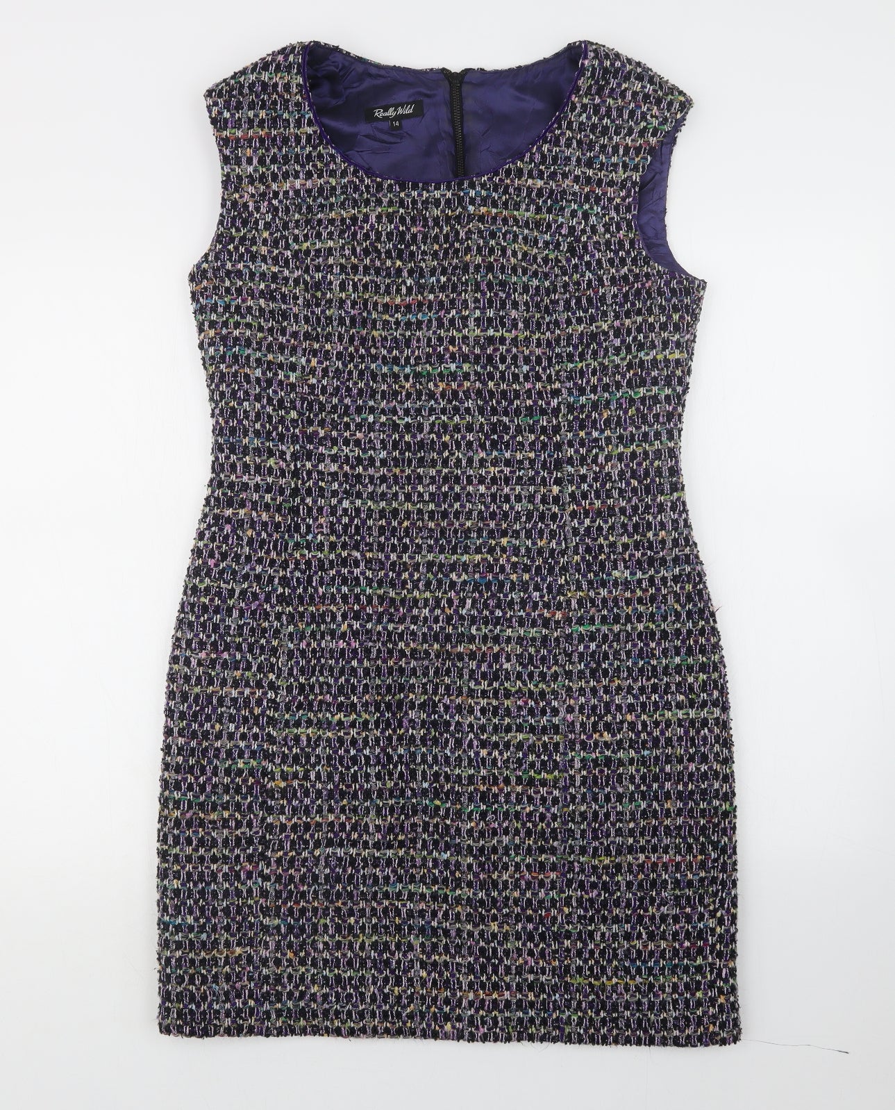 Really Wild Womens Purple   Jumper Dress  Size 14