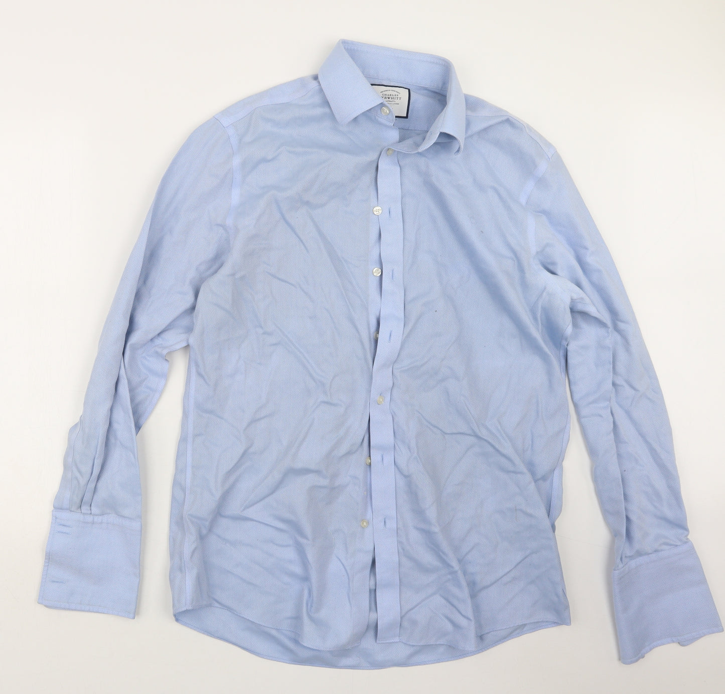 Charles Tyrwhitt Mens Blue    Dress Shirt Size 16.5