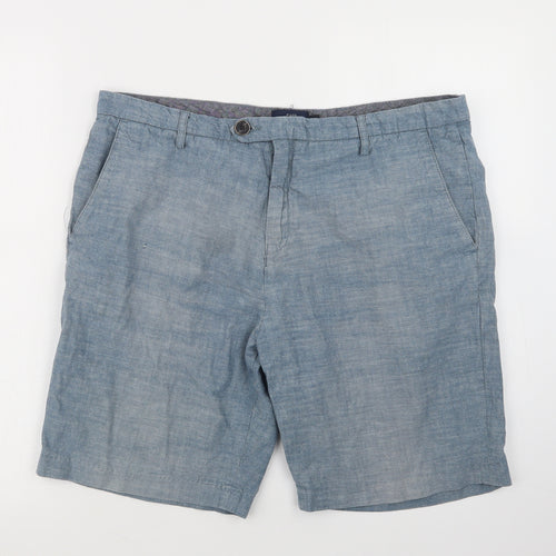 Easy Mens Blue   Cargo Shorts Size 35 in