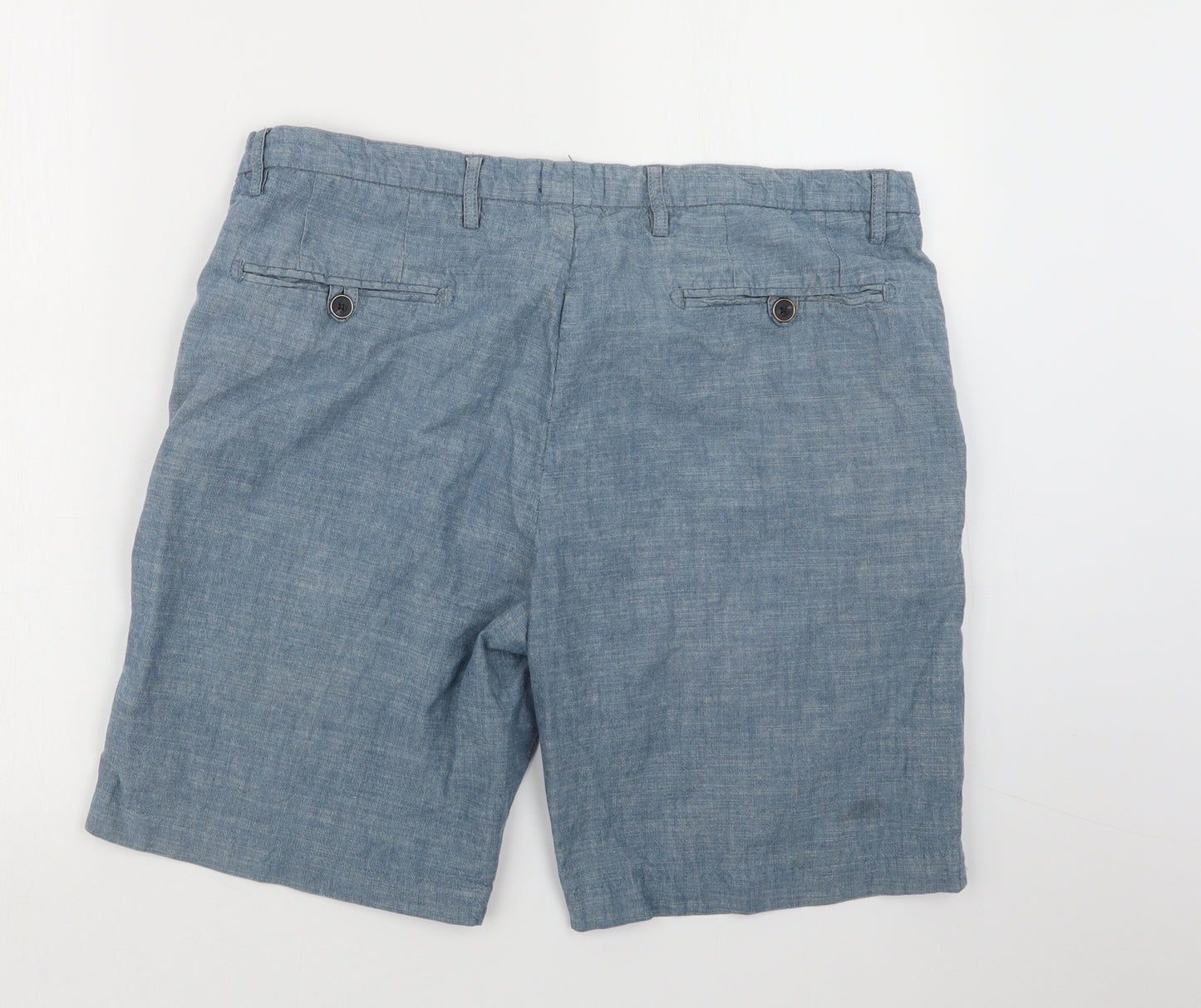 Easy Mens Blue   Cargo Shorts Size 35 in