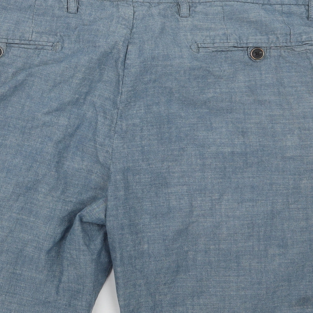 Easy Mens Blue   Cargo Shorts Size 35 in
